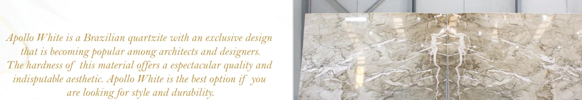 Natural stone slab: Apollo White