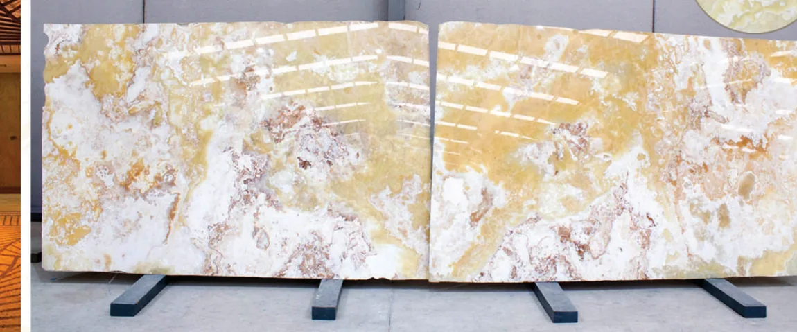 Natural stone slab: Lemon Onyx
