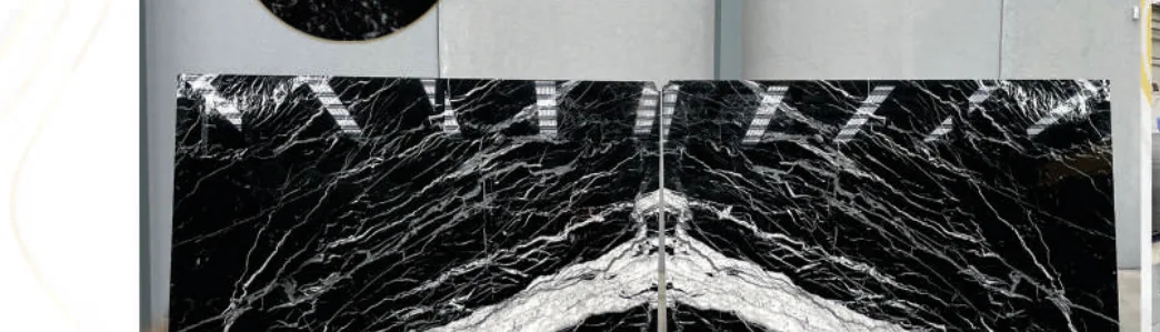 Natural stone slab: Nero Marquina