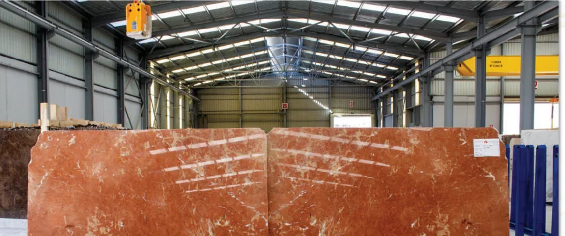 Natural stone slab: Red Alicante