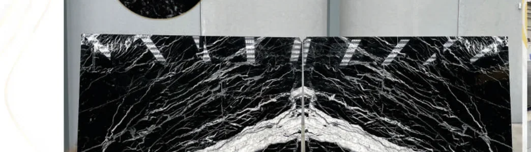 Natural stone slab: Nero Marquina