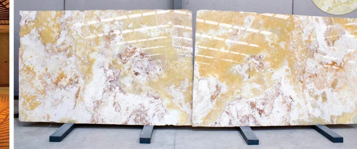 Natural stone slab: Lemon Onyx