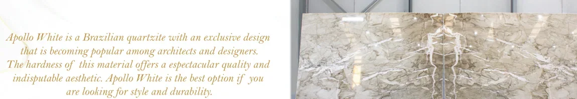 Natural stone slab: Apollo White