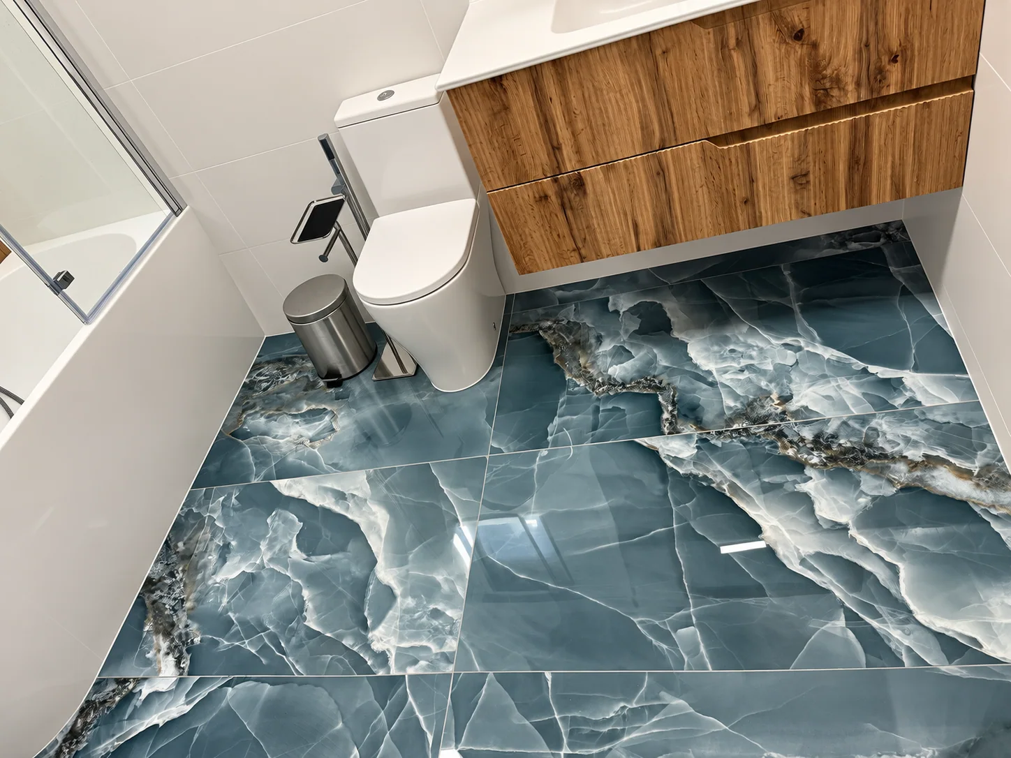 Bathroom renovation detail